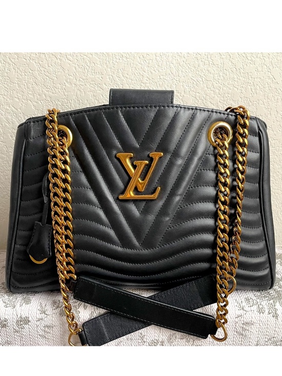 Louis Vuitton Handbags - Louis Vuitton New Wave Navy Leather Shoulder Bag